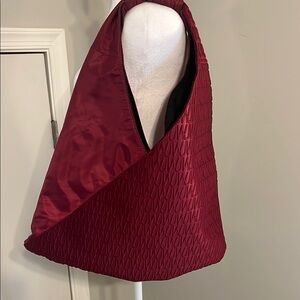 Jason Wu Red Nylon Tote Bag Purse Boho Chic Shoulder Bag